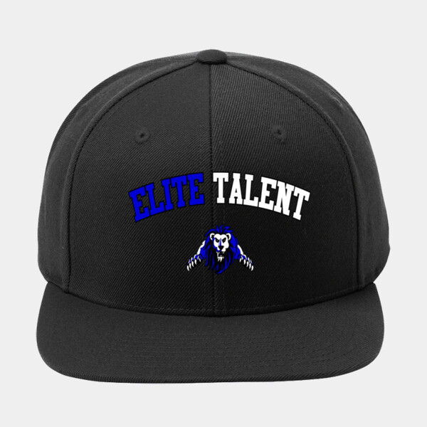 ELITE WHITE - Yupoong ® Flat Bill Snapback Cap Thumbnail