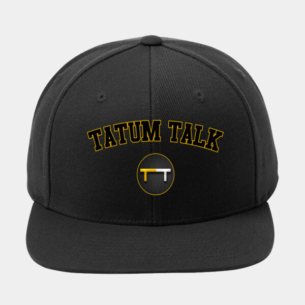 TATUM TALK - Yupoong ® Flat Bill Snapback Cap Thumbnail